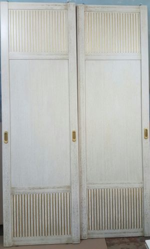 Двери для шкафа купе с фрезеровкой Костанай